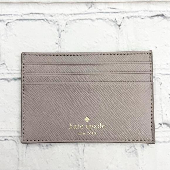 kate spade Handbags - Kate Spade Taupe Card Holder